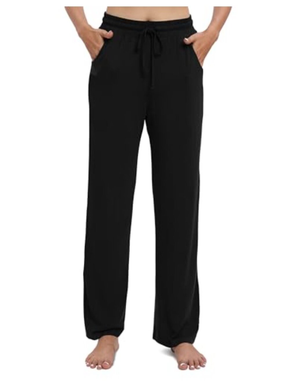 High Waisted Drawstring Casual Jogger Pants with Pockets